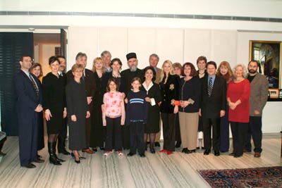 HRH Crown Princess Katherine, Mis. Marina Arsenijevic and His Grace Bishop of Canada Georgije with the organizers of the humanitarian concert "Princess and the Prodigy" in Toronto 