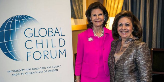 HM Queen Silvia of Sweden and HRH Crown Princess Katherine