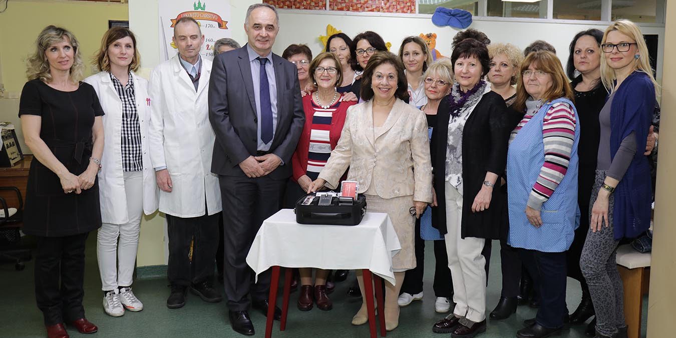 Crown Princess Katherine’s donation of neonatal hearing screening equipment to the Clinical Center of Serbia, March 2019